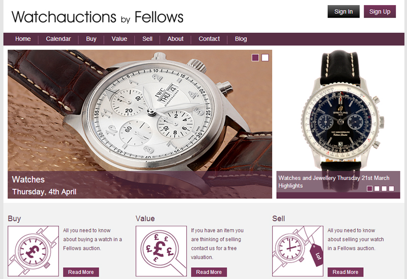 Fellows watch auction site